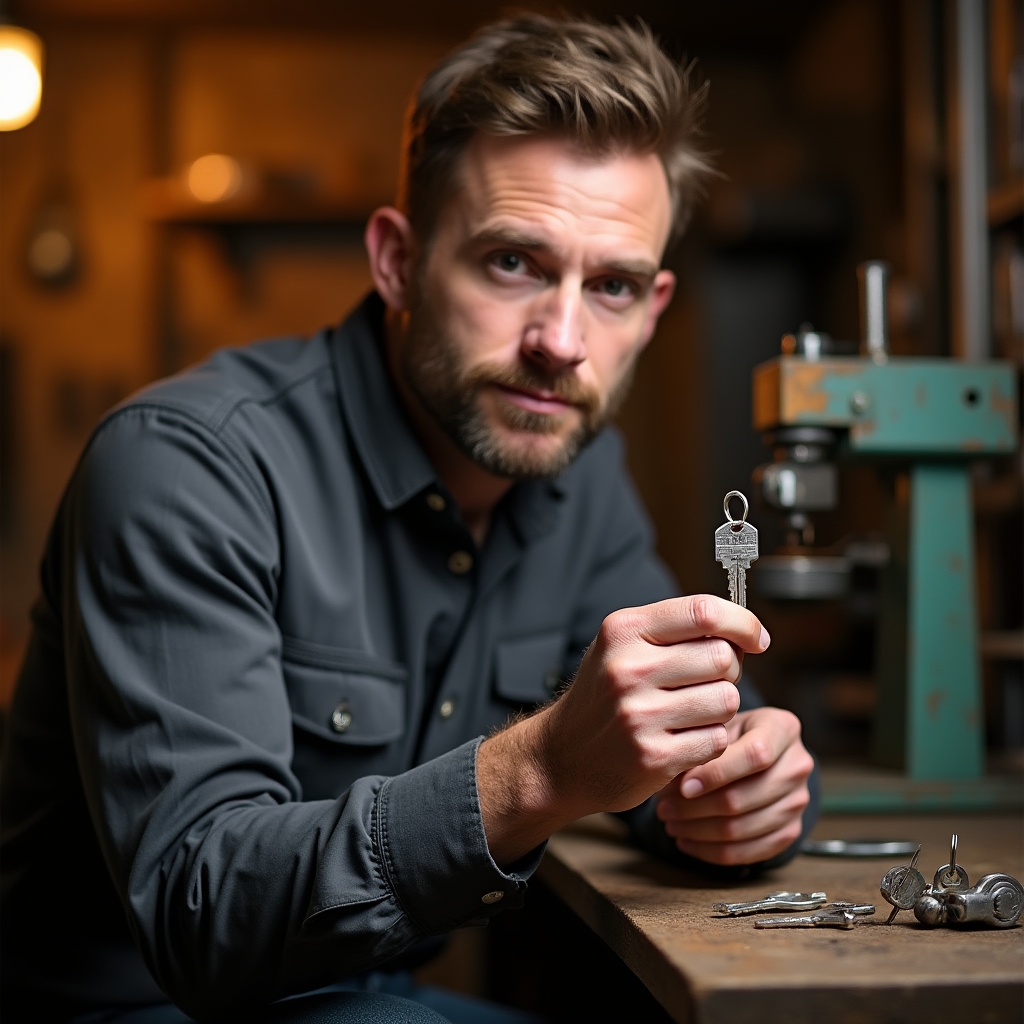 Tomasz, technik od naprawy mechanizmów i dorabiania kluczy